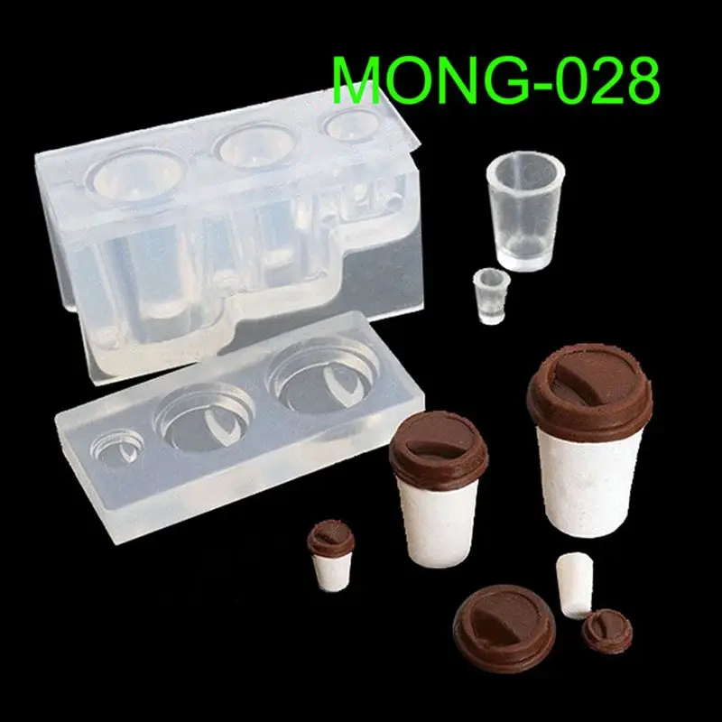 Drink Bottle Coffee Cup Honey Jar Resin Silicone Molds Epoxy Resin Jewelry Tools