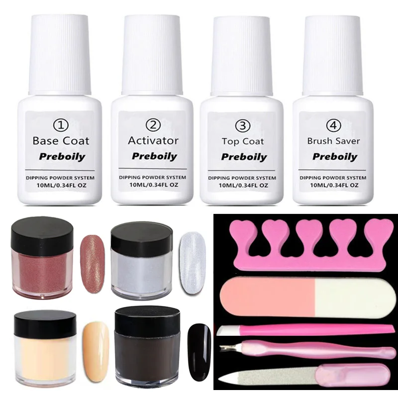 13pcs Set15 13 шт./компл. поднос для ногтей порошок с погружения основание активатор вставка из жидкого геля для ногтей Цвет натуральный сухой без УФ светодиодная лампа - Цвет: 13pcs Set15