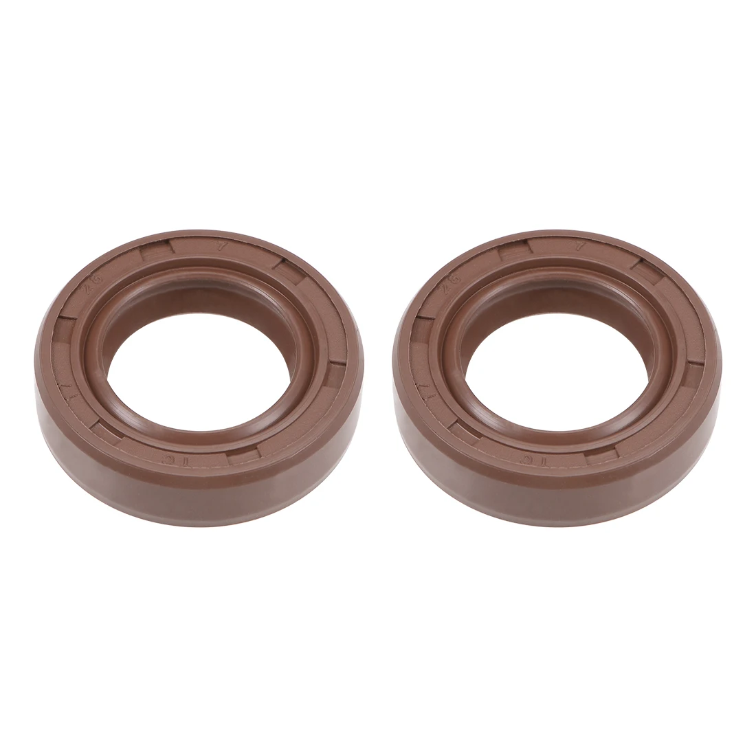 uxcell Oil Seal 17mm Inner Dia 30mm OD 5mm Thick Fluorine Rubber Double Lip Seals 2Pcs