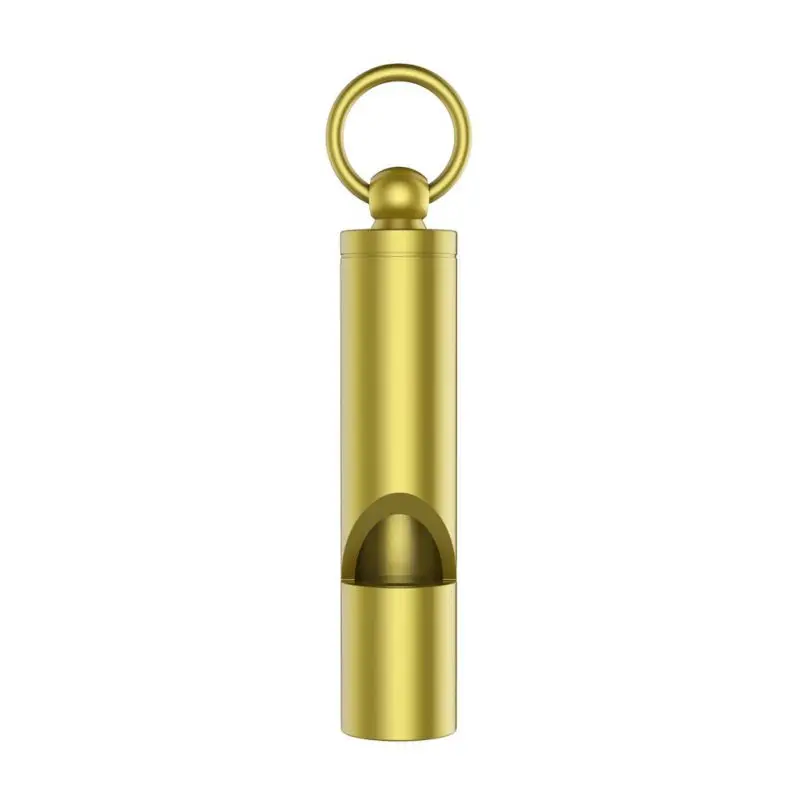 Mini Convenient Whistle Mini Multifunction Tool Durable Camping Emergency Survival Practical Portable Brass Rescue Signal