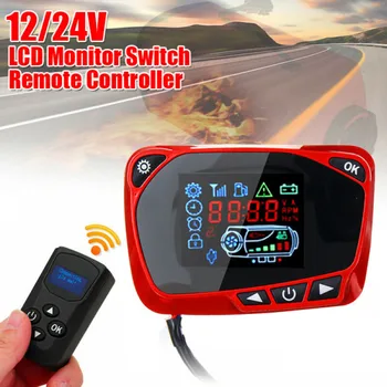 

12/24V LCD Thermostat Switch Plastic Accessories For Diesel Air Heater Durable