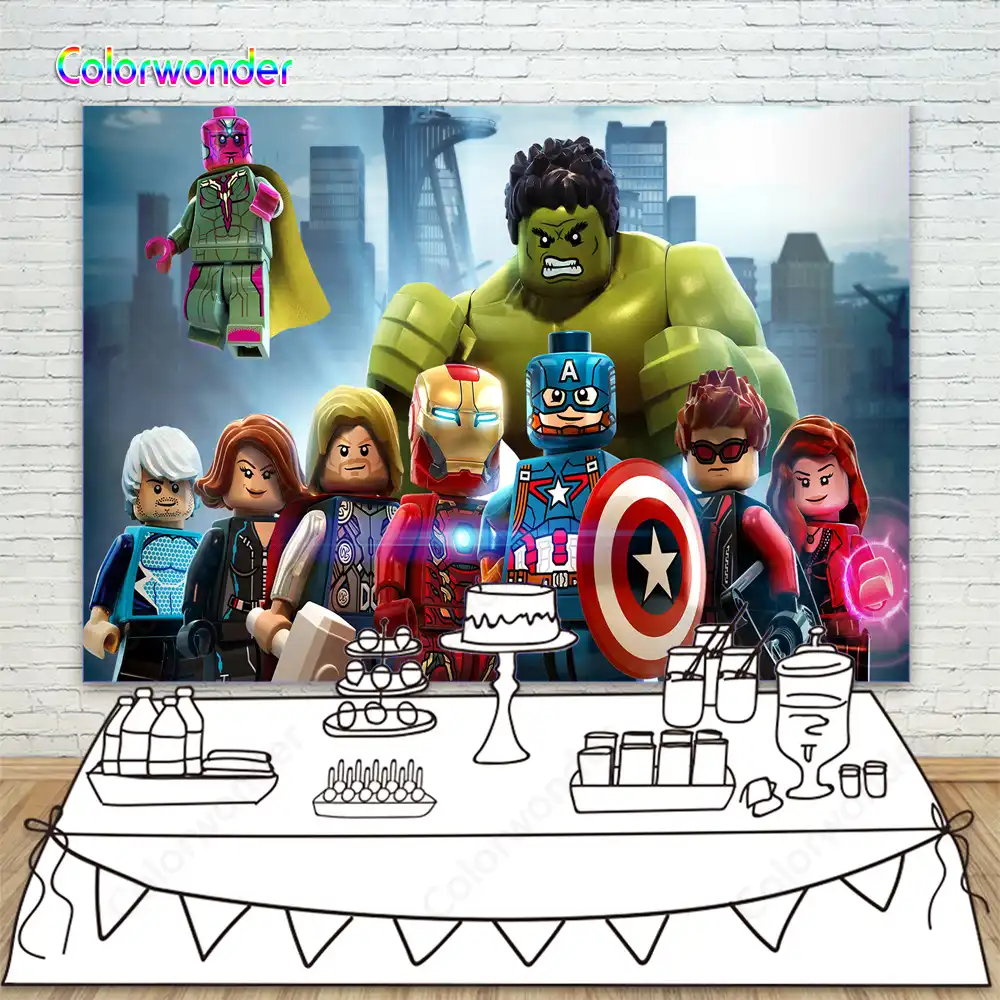 cumpleaños lego superheroes