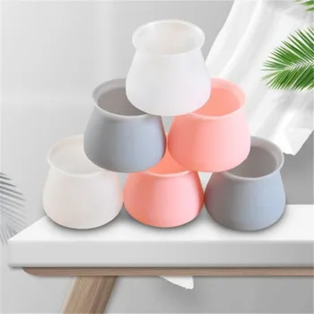 

Silica Gel Table and Chair Leg Protective Sleeves Furniture Booties Thickened Anti-noise Silica Gel Mats for Table and Chair Leg