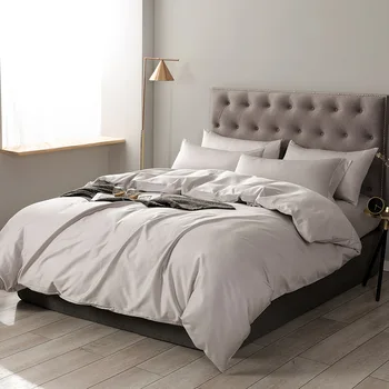 

bedding sets Solid Cotton Home Bedding Set 4Pcs High Quality Lovely Pattern with bedsheet Silky Soft Double bed linen