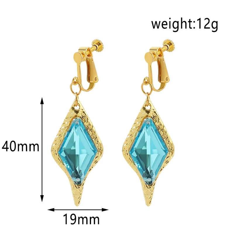 Anime Game Genshin Impact Ear Clip Knights Kaeya Cosplay Earrings Pendant Props Ear Clips Fashion Costume Accessories Gifts