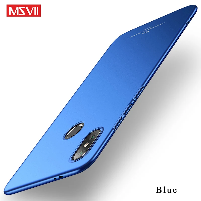 Mi A2 Lite чехол Msvii матовый чехол для Xiao mi A2 Lite чехол Xio mi A3 A2 Lite mi a2 чехол тонкий жесткий PC чехол для Xiaomi mi A3 чехол s - Цвет: Blue