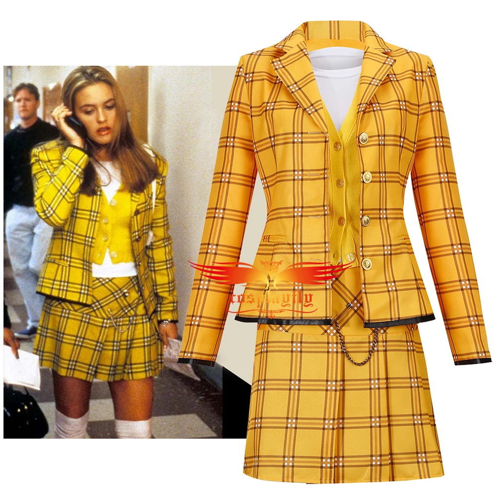 Yellow Plaid Skirt Clueless Costume | vlr.eng.br