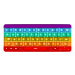 Fidget reever – jouet anti Stress en Silicone, arc en ciel, bulle anti Stress, jouet sensoriel pour enfants adultes, pour soulager l'autisme, jeu de travail 