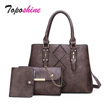 Высококачественная Новая модная повседневная женская сумка европейские модные рюкзаки из трех частей композитная Сумка женская кожаная сумка