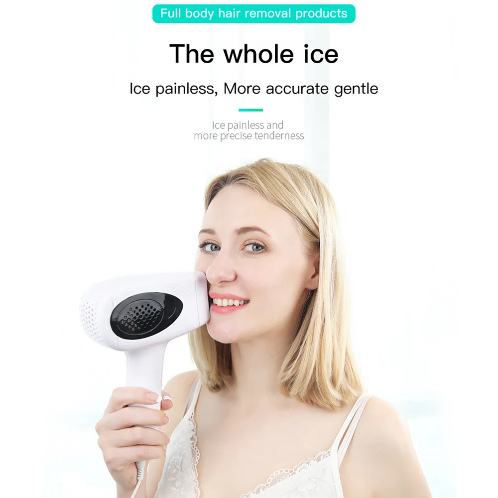 IPL Перманентный лазерный эпилятор для удаления волос, фотонный лазерный эпилятор, косметическая машина, 990000 раз, Женский импульсный светильник, машина для лица