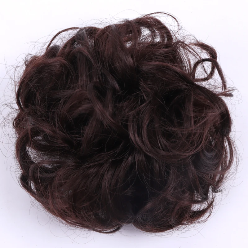 #144 Шиньон Cheveux Jeedou синтетический грязный шиньон пончик Гари коричневый цвет волосы булочка подкладка эластичные волосы канатная Резиновая Лента Наращивание волос - Цвет: #144