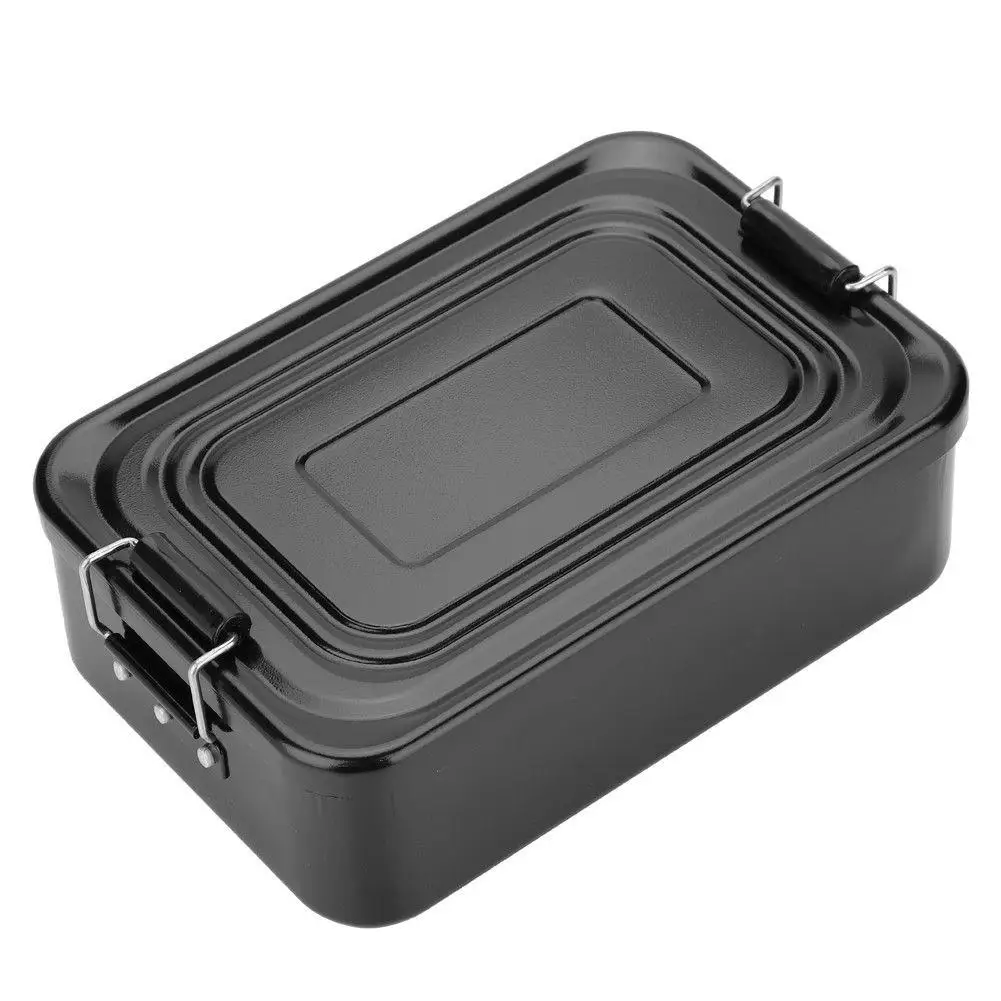 

Kitchen Accessories Outdoor Picnic Camping Cooking Portable Aluminum Lunch Box Food Organizer Lunch Food Storage Box Container