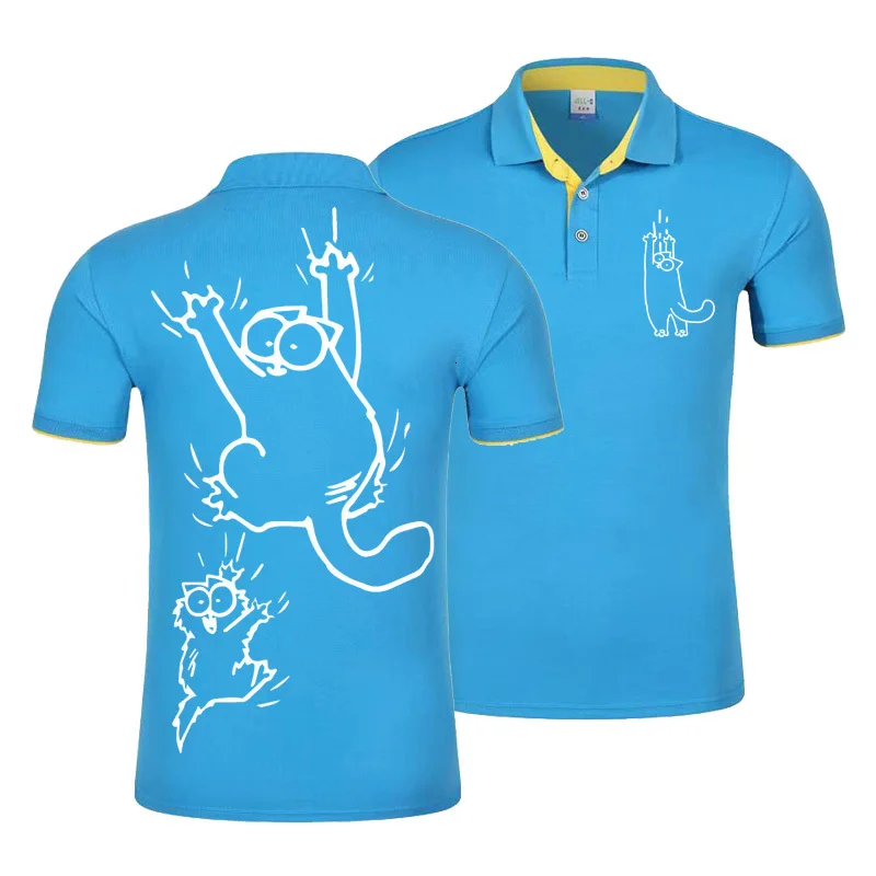 blue-2 Polo tommehilfilger camisas, топы из чистого хлопка с принтом логотипа, дышащие рубашки, Молодежные пары, спортивные, разноцветные, Прямая поставка - Цвет: blue-2