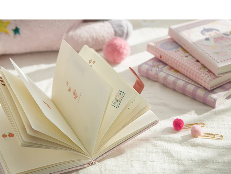 Kawaii планировщик записная книжка корейский Bullet Journal Студенческая мультяшная девочка ПУ Обложка Магнитная кнопка девушка дневник канцелярские принадлежности для школы