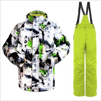 

Ski Suit Men's Windproof Waterproof Thermal Snowboard Snow Male Skiing Jacket And Pants sets Skiwear Skating Clothes Top Sale