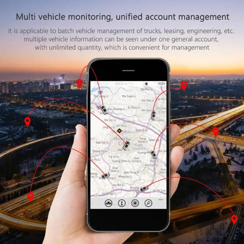 Автомобильный GSM 16 Pin OBD2 устройство слежения gps + Beidou локатор с приложением для Android