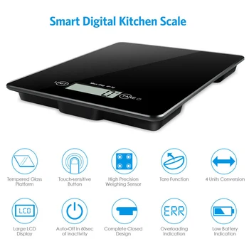 

1g-5kg LCD Digital Electronic Balance Jewelry Kitchen Food Weight Balance Scale Precision Electronic Kitchen Household Scale