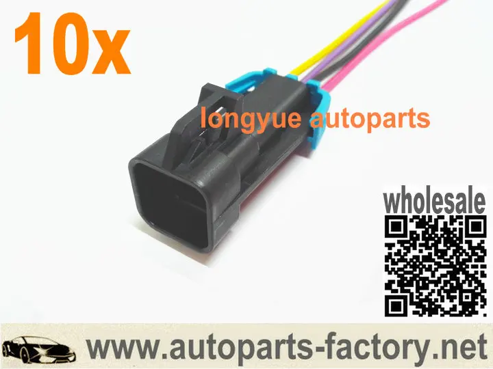 

longyue 10pcs Oxygen O2 Sensor Connector Pigtail F-body With Cable for LS1