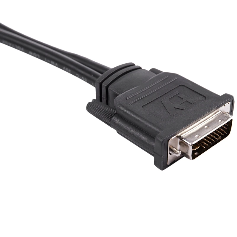 Ноутбук Dual Link DVI-I 24 и 5 Pin папа на 2 VGA Женский кабель