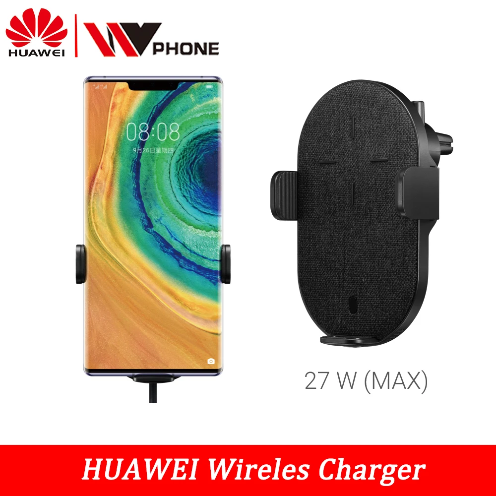 Беспроводное Автомобильное зарядное устройство huawei SuperCharge 27 Вт для huawei p30 Pro для samsung Galaxy для iPhone X iPhone 11 для huawei mate 30 Pro
