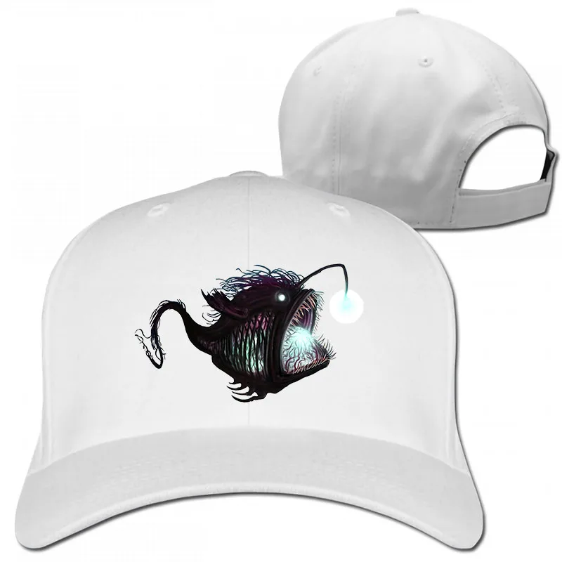 Deep sea angler-Diceratias nassa бейсбольная кепка для мужчин и женщин, Кепка для водителя грузовика, модная Регулируемая Кепка - Цвет: 1-White