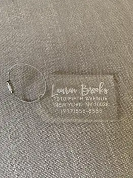 

Personalized Cute Bag Keychain Acrylic Pendant Customized Name address phone Gifts for Parent Children Charm Accessories Gift