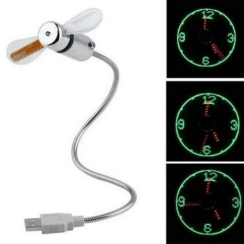 

Flexible Mini USB LED Cooling Flashing Fan for PC Laptop Notebook Desktop