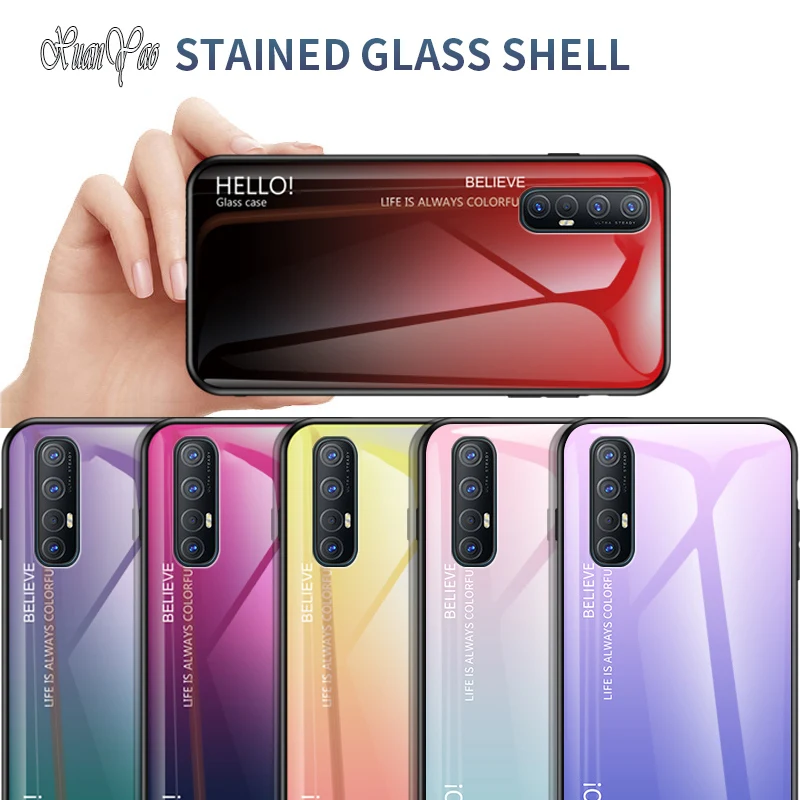 Чехол для телефона XUANYAO s Realme X XT 1 2 3 5 X2 Pro стеклянный чехол OPPO C2 силиконовый мягкий