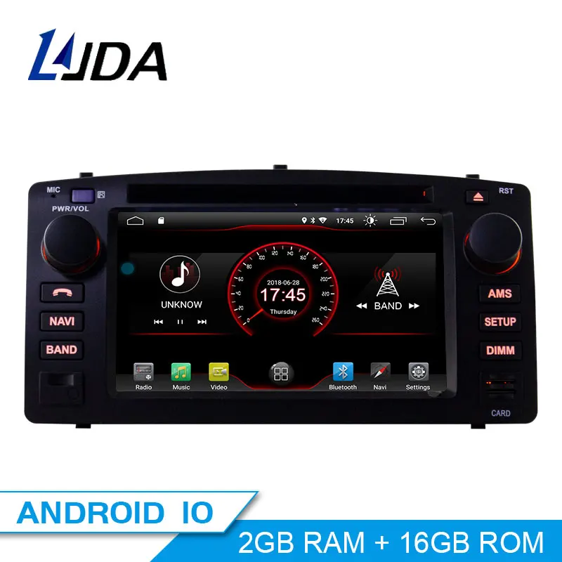 cheap LJDA Android 10 Car DVD Player For Toyota Corolla E120 BYD F3 Wifi GPS Navigation 2 Din Car Radio Multimedia Stereo Video Audio