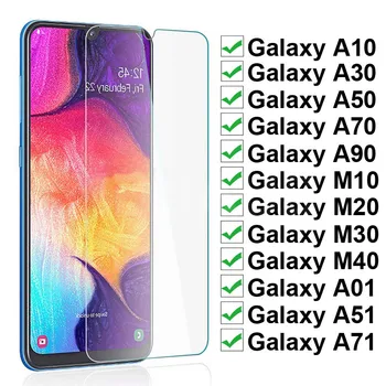 

9H Tempered Glass For Samsung Galaxy A10 A30 A50 A70 A90 Screen Protector Samsung A01 A51 A71 M10 M20 M30 M40 Protective Glass