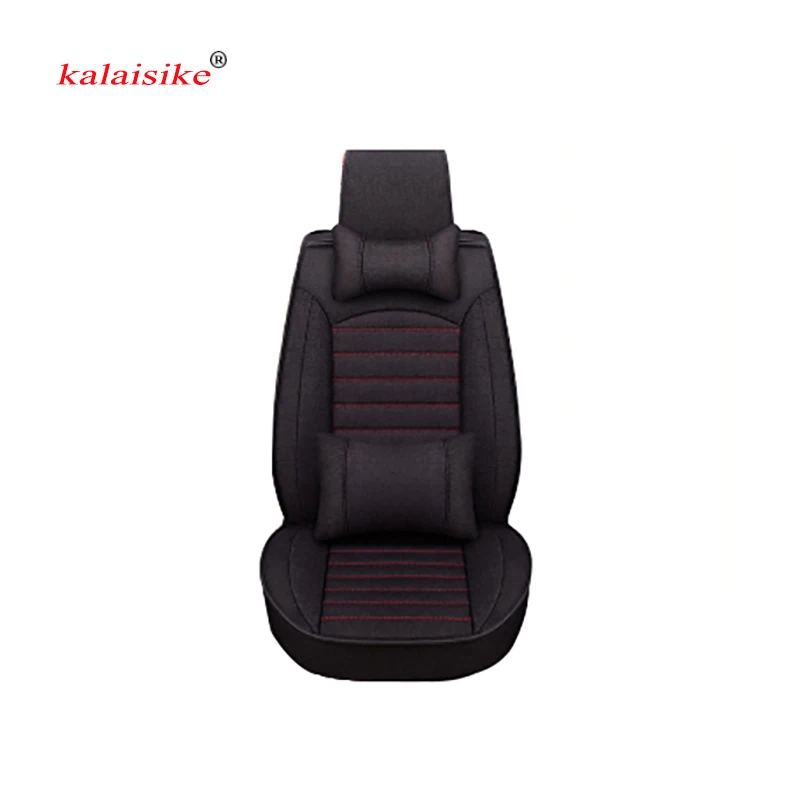 Kalaisike льняные универсальные чехлы для автомобильных сидений Honda все модели civic