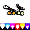 Luces De Circulación Diurna Led DRL tipo ojo de águila para coche, 18MM, 12V, señal de aparcamiento marcha atrás, lámparas DRL, estilo de coche ► Foto 1/6