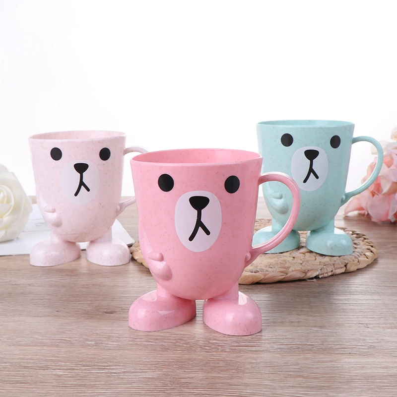 

Children Infant Baby Cups Drinking Water Brush Teeth Washing Cup Milk Cup With Handle Breakfast Mug Drink
