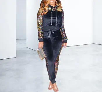 

Explosion models European and American fashion sequins sequins with two sets