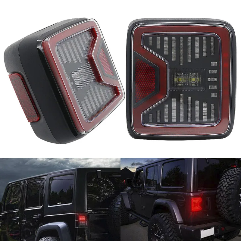 2x красные светодиодные задние фонари стоп-сигналы поворота для Jeep Wrangler JL 2018-19 |