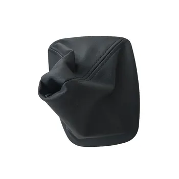 

Car Shift Gear Stick Manual Shift Knob Boot Black Leather Boot with frame For BMW 3 Series E46 M3 Car Styling