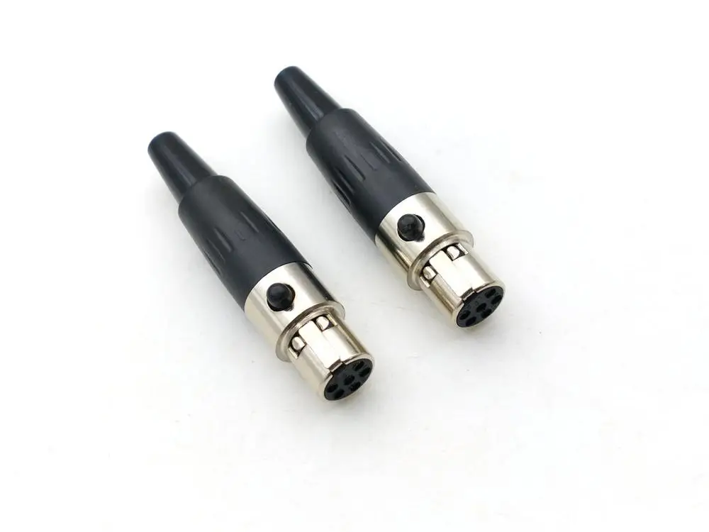 

Mini 6 PIN MINI XLR IN-LINE Female Jack connector