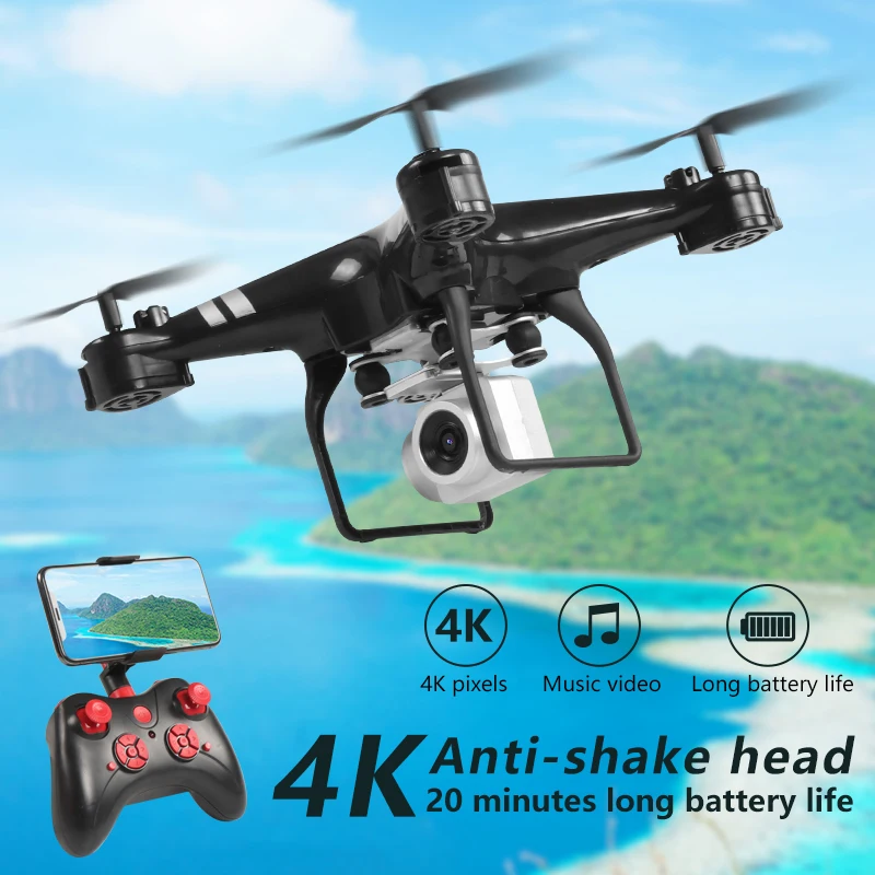 Best Drone 4k camera HD Wifi transmission fpv drone air pressure fixed height four axis aircraft rc helicopter drone with camera