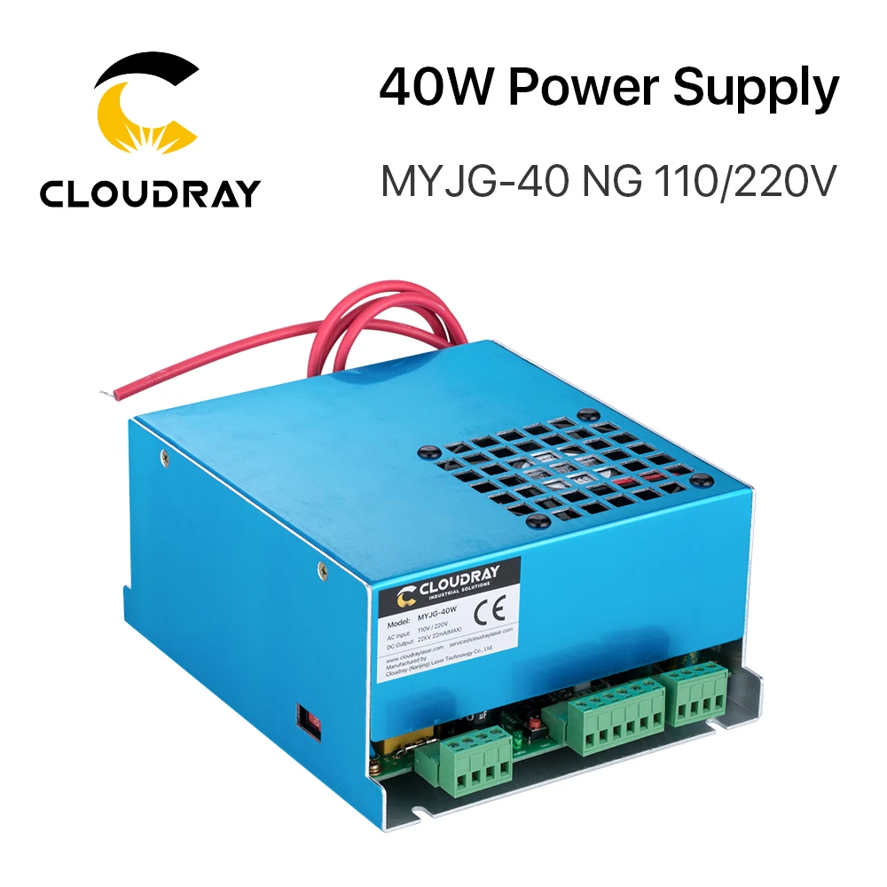 Cloudray 40 Вт CO2 лазерный Питание MYJG 40T 110V 220V для станок лазерной резки и гравировки