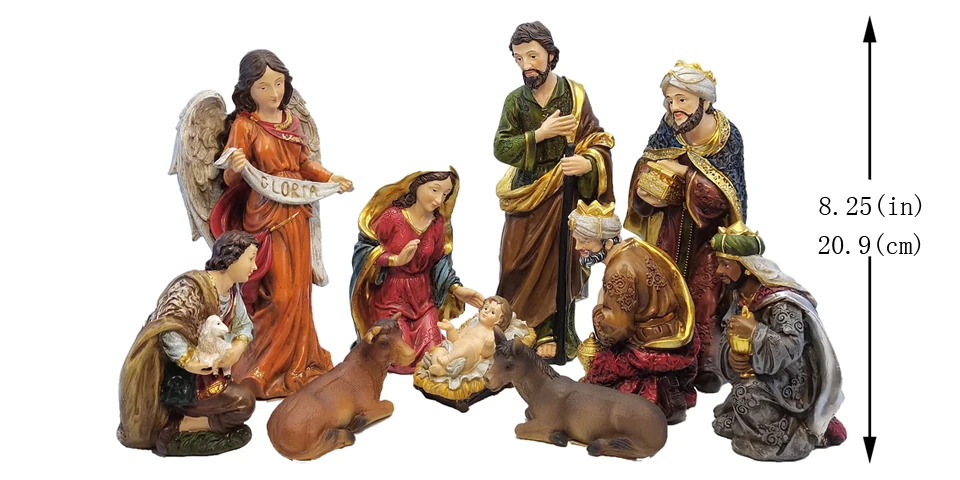 Zayton – Statue De Naissance, Ensemble De Figurines De Bébé, Jésus
