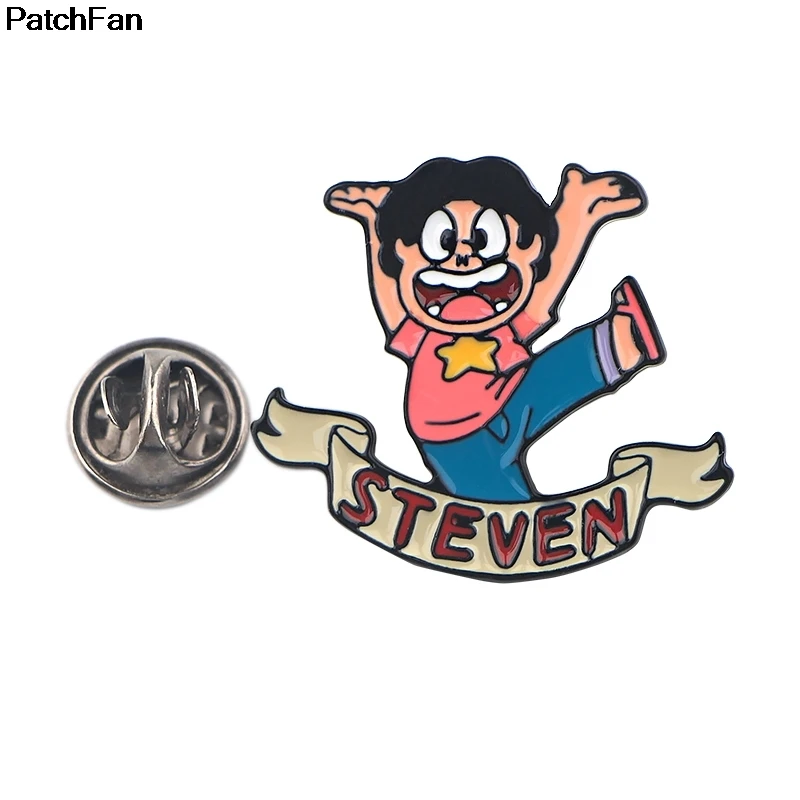 20 шт./лот Patchfan Steven Universe мультяшная эмалированная брошь булавки цинковый Металл insignia para рюкзак «сделай сам» одежда для сумки, бейджи A2616