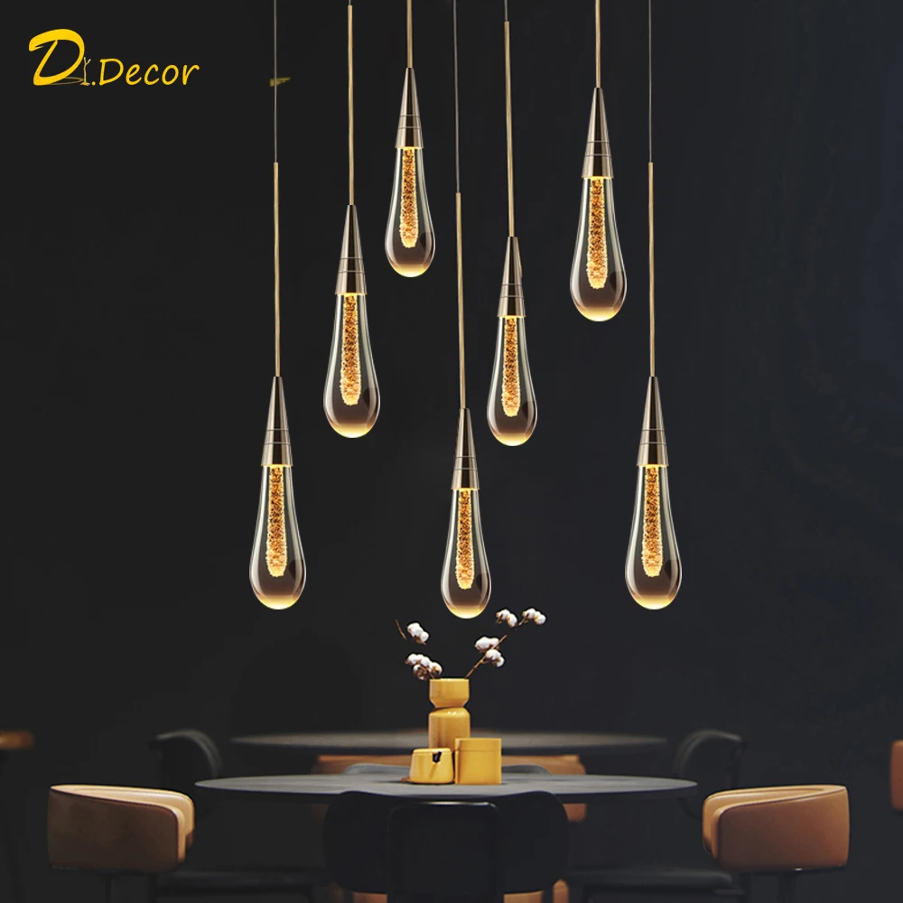 Современные светодиодные Хрустальные подвесные светильники комнатное