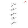 5/9/21Pcs 20G Nose Studs Surgical Steel Nostril Studs Screws Nose Ring Hoop Body Piercing Silver Color Heart Nose Stud ► Photo 3/5