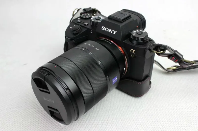 Из искусственной кожи чехол для камеры чехол для sony ILCE-9 A9 A7III A7RM3 A7RIII A7RM4 A7RIV портативный чехол с отверстием батареи
