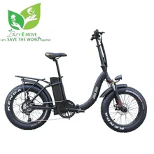 Женский электровелосипед, 20 дюймов, складной, 36 В, 500 Вт, электрический велосипед, широкая шина, литиевая батарея, пляжный велосипед, снегоход