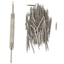 Strap Remover Watch-Band Spring-Bar-Link-Pins Stainless-Steel 108pcs New Silver 8-25mm