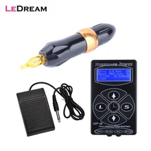 Роторная татуировка, ручка, пистолет, машинное оборудование с питанием, ножной переключатель, тату-арт, полный набор аксессуаров