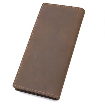 

Long leather retro leather zipper wallet