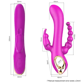 VETIRY Dildo Vibrator Sex Toys for Women G-spot Massager Clitoris Vagina Anal Stimulator Female Masturbator Triple Vibration 6