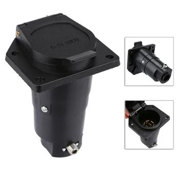 

Trailer Light Plug Connector Copper 7-pin Socket 12V Non-corrosive Heavy Duty